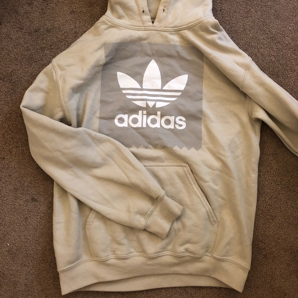 Adidas beige hoodie